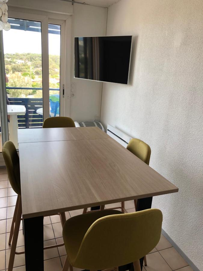 Appartement Climatise Avec Piscine & Mer Bleu Marine 拉卡诺 外观 照片